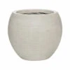 Abby Ball Plant Pot - Ridged Cement -HousePlants Shop 6FSTRICA2