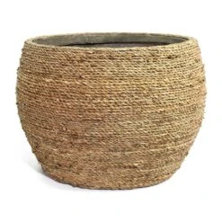Abby Plant Pot - Straw Grass -HousePlants Shop Abby Plant Pot Straw Grass 40cm