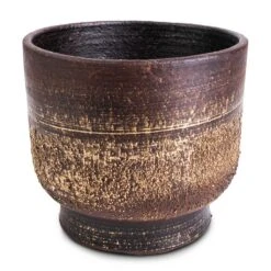 Aico Plant Pot - Shiny Brown -HousePlants Shop Aico Plant Pot Shiny Brown 17x13cm