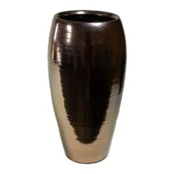 Amora Plant Vase - Black Gold -HousePlants Shop Amora Plant Vase Black Gold 23x45cm