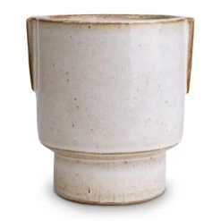 Aries Handles Plant Pot - White -HousePlants Shop Aries Handles Plant Pot White 14x15cm