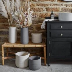 Aurora Terrazzo Handle Plant Pot - Slate -HousePlants Shop Aurora Terrazzo Handle Plant Pot Oat 19 x 17cm 8aabfaff 41a1 4f4b 99ad 52b404757012