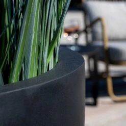 Ben Natural Planter - Black -HousePlants Shop Ben Natural Planter Black 2