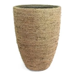 Ben Plant Pot - Straw Grass -HousePlants Shop Ben Plant Pot Straw Grass 40cm