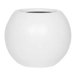 Beth Essentials Ball Plant Pot - Matt White 8 Beth Essentials Ball Plant Pot - Matt White -HousePlants Shop Beth Ball Plant Pot Matt White Medium