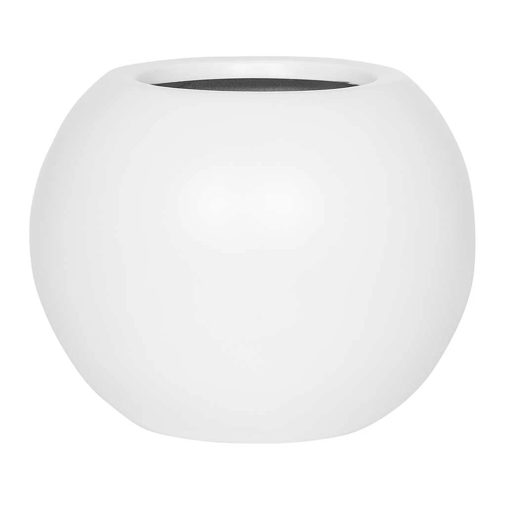 Beth Essentials Ball Plant Pot - Matt White 3 Beth Essentials Ball Plant Pot - Matt White
