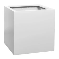 Block Essentials Planter - Matt White 14 Block Essentials Planter - Matt White -HousePlants Shop Block Essentials Planter Matt White 50x50x50cm