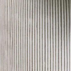 Harith Plant Pot - Ridged White Stripe -HousePlants Shop Cement Stone Plant Pot Granite Grey