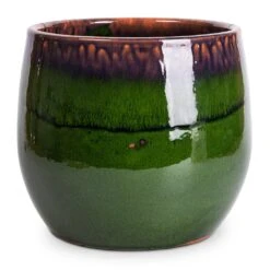 Charlotte Plant Pot - Green -HousePlants Shop Charlotte Plant Pot Green 23x20cm
