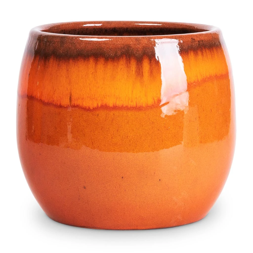 Charlotte Plant Pot - Orange 5 Charlotte Plant Pot - Orange - Image 3
