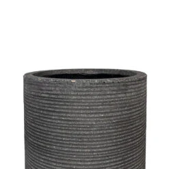 Cody Plant Vase - Ridged Dark Grey -HousePlants Shop Cody Plant Vase Ridged Dark Grey 28x45cm 3