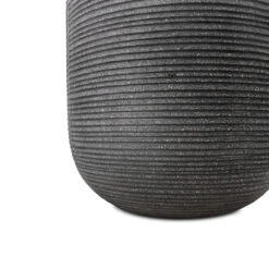 Cody Plant Vase - Ridged Dark Grey -HousePlants Shop Cody Plant Vase Ridged Dark Grey 28x45cm 4