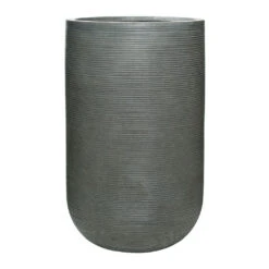 Cody Plant Vase - Ridged Dark Grey -HousePlants Shop Cody Plant Vase Ridged Dark Grey 42x70cm