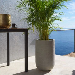 Cody Plant Vase - Ridged Dark Grey -HousePlants Shop CodyPlantVase RidgedDarkGrey 2