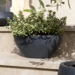 Dorant Natural Planter - Black -HousePlants Shop DorantNaturalPlanter Black 2