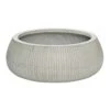 Eileen Plant Bowl - Ridged Cement -HousePlants Shop Eileen Plant Bowl Ridged Cement