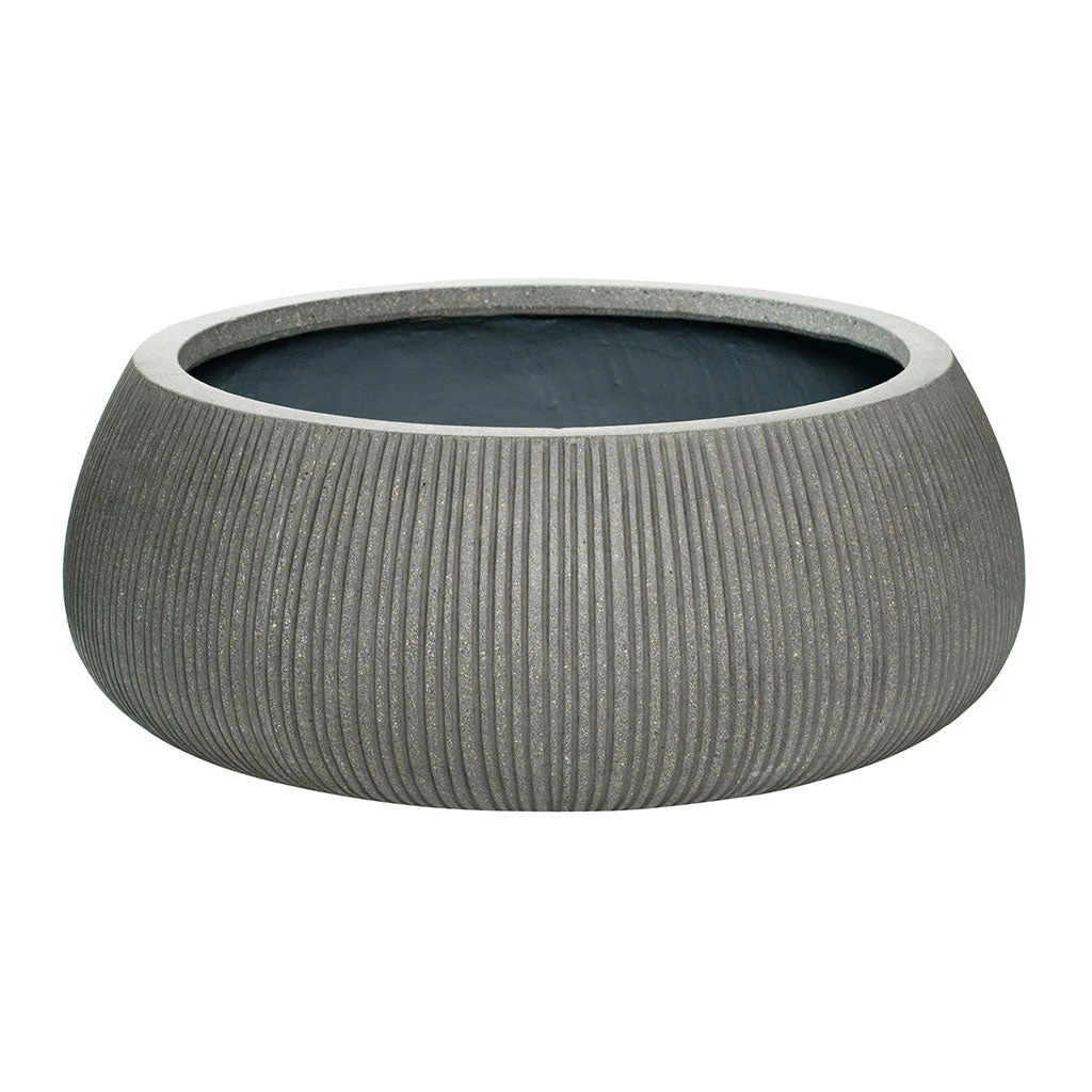 Eileen Plant Bowl - Ridged Dark Grey 7 Eileen Plant Bowl - Ridged Dark Grey - Image 5