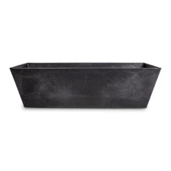 Ella Artstone Balcony Trough Planter - Black -HousePlants Shop Ella Artstone Balcony Planter Black 55x17x17cm 2