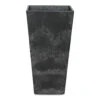 Ella Artstone Tall Planter - Black -HousePlants Shop Ella Artstone Tall Planter Black 40x40x90cm