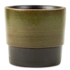 Erik Plant Pot - Dark Olive -HousePlants Shop Erik Plant Pot Olive 14x12cm