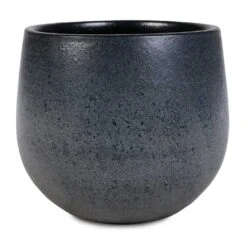 Esra Plant Pot - Graphite -HousePlants Shop Esra Plant Pot Graphite 15x13cm