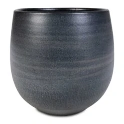 Esra Plant Pot - Graphite -HousePlants Shop Esra Plant Pot Graphite 22x20cm