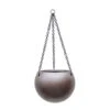 Gradient Hanging Plant Globe - Matt Coffee -HousePlants Shop Gradient Hanging Plant Globe Matt Coffee 24x19cm