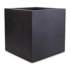 Grigio Cube Planter - Anthracite Concrete -HousePlants Shop Grigio Cube Planter Anthracite Concrete 30x30x30cm