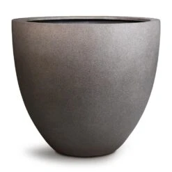 Grigio Egg Pot Planter - Natural Concrete -HousePlants Shop Grigio Egg Pot Plant Pot Natural Concrete 60x54cm