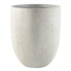 Grigio Tall Egg Pot Planter - Antique White Concrete -HousePlants Shop Grigio Tall Egg Pot Planter Antique White Concrete 30x35cm