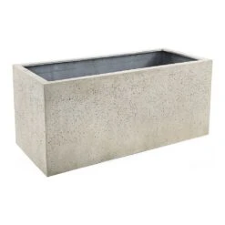 Grigio Trough Planter - Antique White Concrete -HousePlants Shop Grigio Trough Planter Antique White Concrete Medium