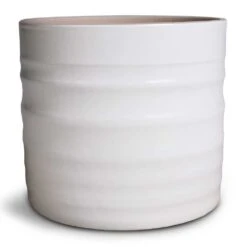 Hadleigh Plant Pot - White -HousePlants Shop Hadleigh Plant Pot White 14x13cm