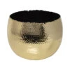 Hammered Bowl - Gold With Black -HousePlants Shop Hammered Bowl Gold Black30cm