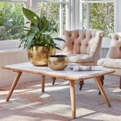 Hammered Bowl - Gold With Black -HousePlants Shop Hammered Bowl Gold Lifestyle 4