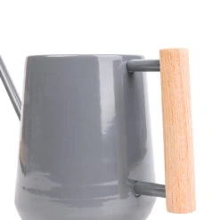 Indoor Watering Can 0.7L - Charcoal With Beech Handle -HousePlants Shop Indoor Watering Can 0.7L Charcoal with Beech Handle 2