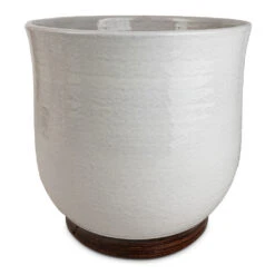 Jayla Plant Pot - White -HousePlants Shop Jayla Plant Pot White 27x25cm