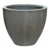 Jesslyn Plant Pot - Ridged Dark Grey -HousePlants Shop Jesslyn Plant Pot Ridged Dark Grey