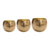 Kody Metal Plant Pots - Set Of 3 - Large - Gold -HousePlants Shop Kody Metal Plant Pots Set of 3 Large Gold