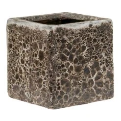 Lava Cube Relic Planter - Black -HousePlants Shop Lava Cube Relic Planter Black Small