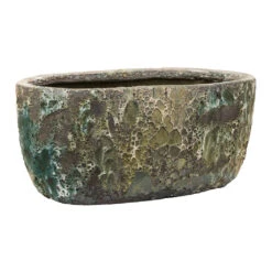 Lava Oval Relic Plant Bowl - Jade -HousePlants Shop Lava Oval Relic Plant Bowl Jade 38x24x19cm