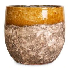 Lindy Plant Pot - Ochre 26 Lindy Plant Pot - Ochre -HousePlants Shop Lindy Ochre 30x25cm