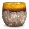 Lindy Plant Pot - Ochre -HousePlants Shop Lindy Plant Pot Ochre 23x20cm