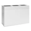 Line-Up Rectangle Planter - Matt White -HousePlants Shop Line Up Rectangle Planter Matt White 110x38x75cm