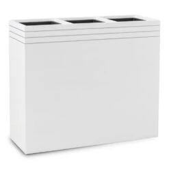 Line-Up Rectangle Planter - Matt White -HousePlants Shop Line Up Rectangle Planter Matt White 88x30x75cm