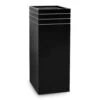Line-Up Tall Square Planter - Matt Black 1 Line-Up Tall Square Planter - Matt Black -HousePlants Shop Line Up Tall Square Planter Matt Black 30x30x75cm