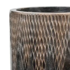 Luxe Lite Comet Cylinder Planter - Bronze 13 Luxe Lite Comet Cylinder Planter - Bronze -HousePlants Shop Luxe Lite Comet Cylinder Planter Bronze Close Up