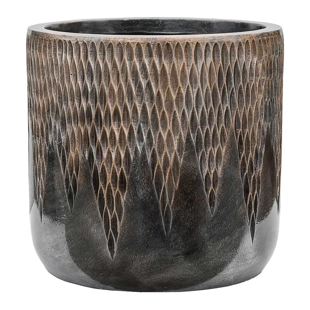 Luxe Lite Comet Cylinder Planter - Bronze 3 Luxe Lite Comet Cylinder Planter - Bronze