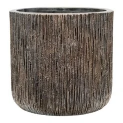 Luxe Lite Waterfall Cylinder Planter - Bronze -HousePlants Shop Luxe Lite Waterfall Cylinder Planter Bronze Large