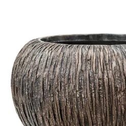 Luxe Lite Waterfall Globe Planter - Bronze -HousePlants Shop Luxe Lite Waterfall Globe Planter Bronze Close Up