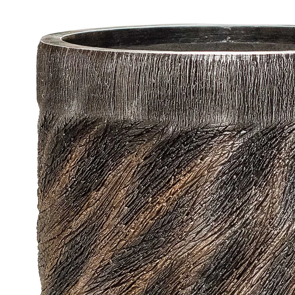 Luxe Lite Wave Cylinder Planter - Bronze 4 Luxe Lite Wave Cylinder Planter - Bronze - Image 2